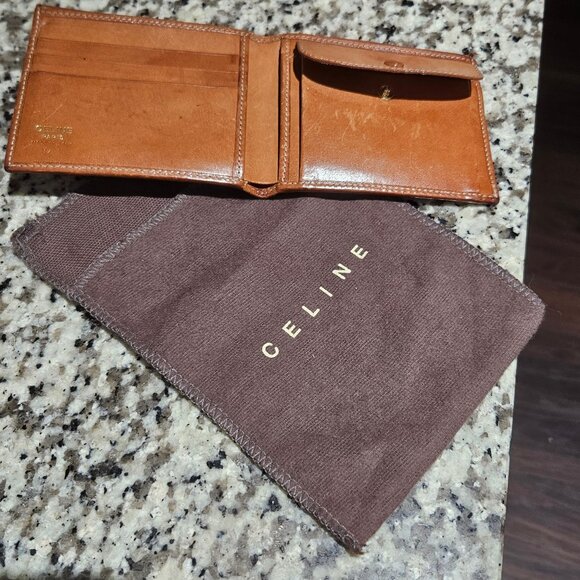 Celine Paris Brown Leather Wallet Made in Italy - Picture 5 of 7